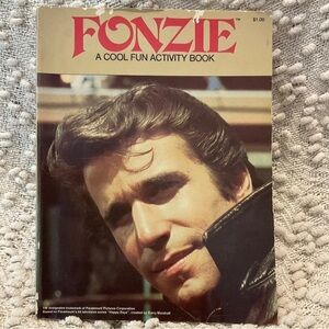 Vintage 1976 FONZIE A Cool Fun Activity Book HAPPY DAYS TV Show, Henry Winkler